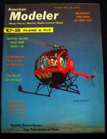 AMERICAN MODELER Magazine August 1960 Planes Boats Cars Photos Plans