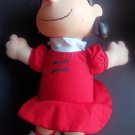 Peanuts Gang McDonald's Canada LUCY Van Pelt Soft PLUSH Hard Plastic Head 10"