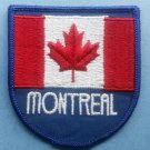 MONTREAL Canada Souvenir Embroidered Badge PATCH MIP 3" x 2 3/4" Maple Leaf