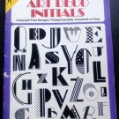 ART DECO INITIALS BOOK by Grafton 1991 Copyright Free Designs