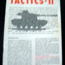 TACTICS II Avalon Hill Realistic WAR GAME Rules of Play MANUAL Only