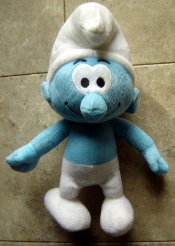 SMURF Soft Stuffed Plush Figure 12" x 6" Nanco Blue and White