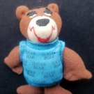 SUGAR BEAR Cereal PLUSH 4" General Foods Advertising Premium