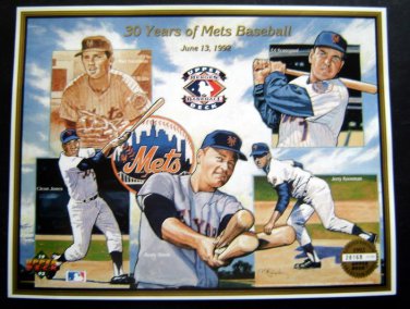 1992 Upper Deck SHEET MLB 30 Years Of METS Baseball 26168/47000 # Ltd Ed Staub