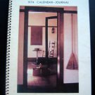 SHAKER 1974 CALENDAR - Journal Collector's Series Hancock Village Mass Spiral