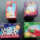 Disney Snow Dome Globe 101 Dalmatians McDonalds 1996 (4) Different in Boxes