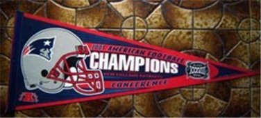 2003 New England Patriots AFC Champs NFL Football Pennant