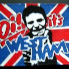 Oi! it's WEST HAM Red White and Blue Union Jack Music Rock Group PATCH 3" by 4"