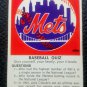 1971 FLEER Insert New York METS Baseball Quiz Card with 3 Questions 2 1/2" x 4"
