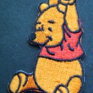 WINNIE the POOH Orange PATCH Die Cut Figure  1 3/4" by 3" Iron or Sew On