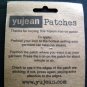 Red & Blue PEACE Symbol Iron On PATCH 1  3/4" Round on Yujean Cardboard Backing