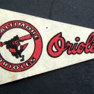 Baseball Mini PENNANT 1970s Trench 6 3/4"  x 1" Streamers BALTIMORE ORIOLES