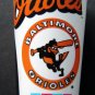 Vintage ICEE Plastic Baseball Cup Baltimore Orioles Black Jacket