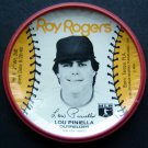 1983 Roy Rogers 3 1/2" Cup Lid Baseball New York Yankees Outfielder LOU PINIELLA