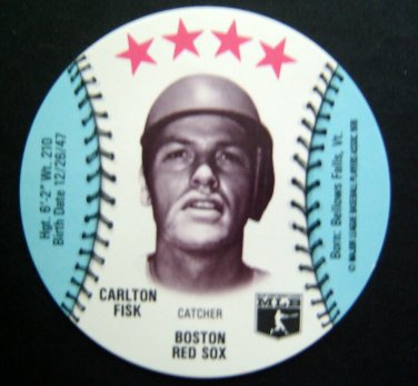 1976  Isaly's Sweet William DISC Boston RED SOX Carlton FISK