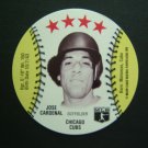 1976  Isaly's Sweet William DISC Chicago CUBS Jose CARDENAL