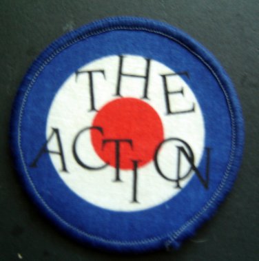 The ACTION Red White and Blue Target Music Rock Group PATCH 3" Round