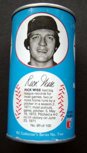 1978 RICK WISE Royal Crown RC Cola Baseball Collectors Can Series 2 # 99 of 100