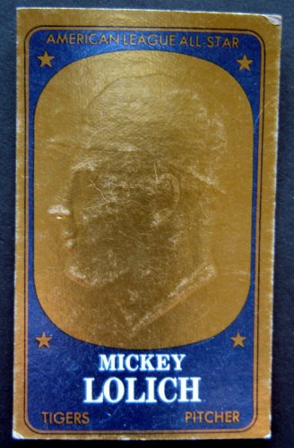 1965 Topps Embossed AL All Star Baseball Card MICKEY LOLICH Detroit Tigers # 55