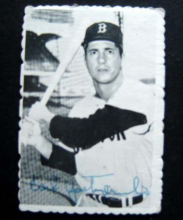 1969 Topps DECKLE EDGE Baseball Card Carl YASTRZEMSKI Boston RED SOX # 4 of 33