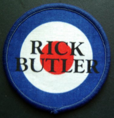 RICK BUTLER Red White and Blue Target Music Rock Group PATCH 3" Round