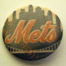 New York METS Baseball Skyline PIN 2 1/4" Diameter