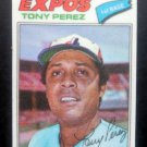 1977 Topps CLOTH Baseball Sticker Tony PEREZ Montreal EXPOS # 37