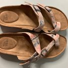 TIME & TRU CORK SOLE MOLDED FOOTBED TOE LOOP/STRAP THONG SLIDE SANDAL Size 10 TIME & TRU CORK SOLE MOLDED FOOTBED TOE LOOP/STRAP THONG SLIDE SANDAL Size 10