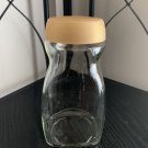 Vintage Nescafe Coffee EMPTY Glass Jar With Gold Lid Vintage Nescafe Coffee EMPTY Glass Jar With Gold Lid
