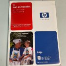 New HP Inkjet Iron-on Transfers 12 Sheets 8-1/2" x 11"