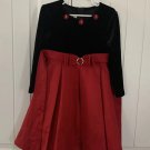 Christmas Dress Black & Red Girls Size 4T