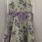 Christmas Dress Green & Purple Floral Lace/Mesh Size 6 Christmas Dress Green & Purple Floral Lace/Mesh Size 6