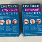 200 One Touch Ultra Soft Lancets 2 boxes of 100 Each Sealed NIB