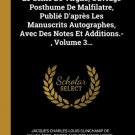 L'abbe F. Galiani Correspondance Avec Madame D'epinay Madame Necker, Madame Geoffrin, Etc. ... : En