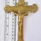 VINTAGE Bronze Cross Crucifix Wall Jesus Crucifixion #2