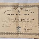 Argentina Buenos Aires City Police Homicide Solving  Commissioner Diploma 1936#2