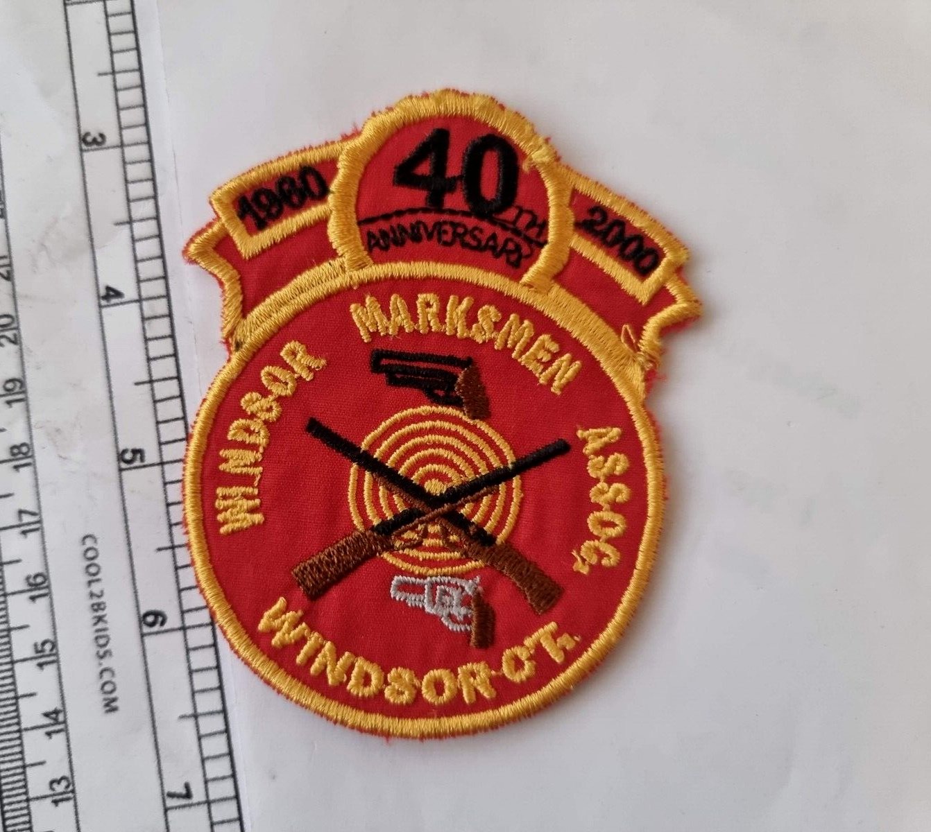Windsor Marksmen Assoc. Windsor Shooting Firearms Hunting Ammo  Patch NOS #3