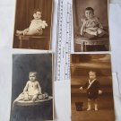 Boy Girl Baby Children  Photo Photograph  SET OF 4 VINTAGE #2