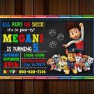 Paw Patrol Invitations, Patrol Invitation, Marshall, Skye Invitation, Rubble, Ryder, Birthday Skye