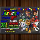 Paw Patrol Invitations, Patrol Invitation, Marshall, Skye Invitation, Rubble, Ryder, Birthday Skye