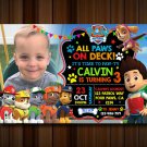 Paw Patrol Invitations, Patrol Invitation, Marshall, Skye Invitation, Rubble, Ryder, Birthday Skye