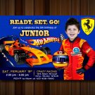 Hotwheels Invitations. Birthday Invitation, Party Invite, Racer Invitation, Birthday Cards Hotwheels