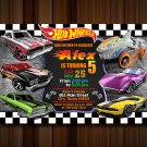 Hotwheels Invitations. Birthday Invitation, Party Invite, Racer Invitation, Birthday Cards Hotwheels
