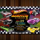 Hotwheels Invitations. Birthday Invitation, Party Invite, Racer Invitation, Birthday Cards Hotwheels