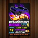 Hotwheels Invitations. Birthday Invitation, Party Invite, Racer Invitation, Birthday Cards Hotwheels