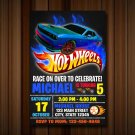 Hotwheels Invitations. Birthday Invitation, Party Invite, Racer Invitation, Birthday Cards Hotwheels