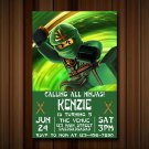 Ninjago Invitations.  Ninja go Birthday Invitation, Party Invite, digital Invitation, Birthday Card