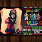 Ninjago Invitations.  Ninja go Birthday Invitation, Party Invite, digital Invitation, Birthday Card