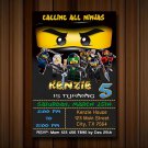 Ninjago Invitations.  Ninja go Birthday Invitation, Party Invite, digital Invitation, Birthday Card