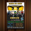 Ninjago Invitations.  Ninja go Birthday Invitation, Party Invite, digital Invitation, Birthday Card